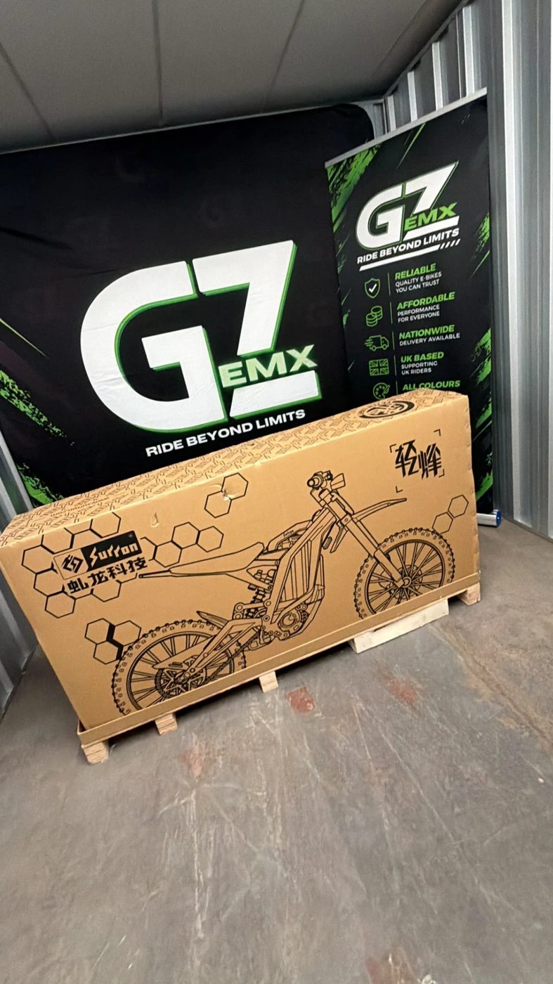 Crated bike at GZ EMX