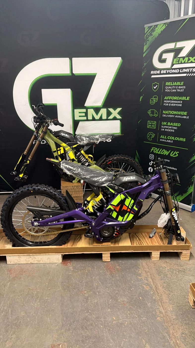 Light Bee X stock — purple and green